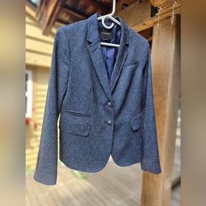 Banana Republic blue textured blazer US8